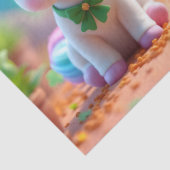 Papier Mousseline Mince bébé licorne et arc-en-ciel, filles (Détail)