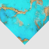 Papier Mousseline minéral en pierre turquoise (Détail)