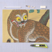 Papier Mousseline Minhwa coréen de Tigres laides (Artisanat)