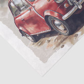 Papier Mousseline Mini Découpage de voiture (Détail)