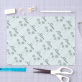 Papier Mousseline Mini Mint Blanc Dandelion Nom Cute Floral (Artisanat)