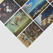 Papier Mousseline Mini Peintures Découpage Papier Tissu Enveloppemen (Détail)