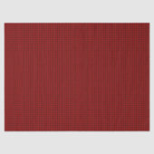 Papier Mousseline Mini Red and Black Buffalo Check Gingham Pattern (Recto)