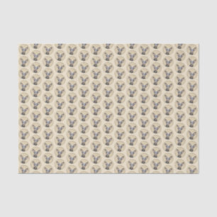 Papier Mousseline Miniature Pinscher Peinture mignonne Chien Art ori