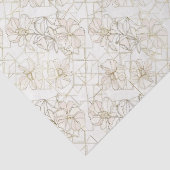 Papier Mousseline Minimal Botanical Line Art Pattern (1) (Détail)