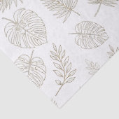 Papier Mousseline Minimal Botanical Line Art Pattern (6) (Détail)