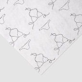 Papier Mousseline Minimal Lingerie Pattern Chic Feminine Packaging (Détail)