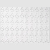 Papier Mousseline Minimal Lingerie Pattern Chic Feminine Packaging (Recto)