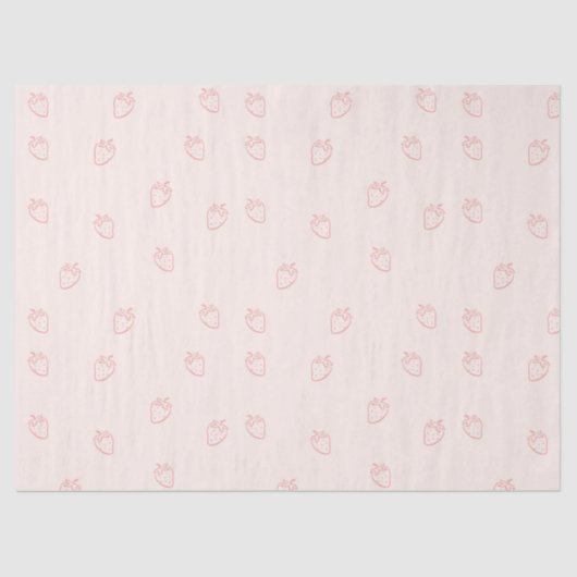 Papier Mousseline Minimalisme de la Fraise (Recto)