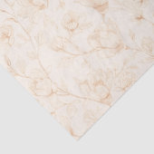 Papier Mousseline Minimalist Neutral Botanical (Détail)