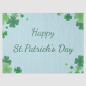 Papier Mousseline Minimalist St Patrick’s Day Clover Frame (Recto)