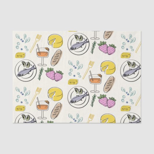 Papier Mousseline Minimaliste gourmand (Recto)