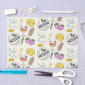 Papier Mousseline Minimaliste gourmand (Artisanat)