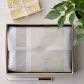 Papier Mousseline Minimaliste moderne | Taupe Tons Terre (Cadeau)