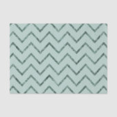 Papier Mousseline Mint Glam Chevron Zigzag Stripes (Recto)