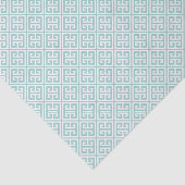 Papier Mousseline Mint Green Greek Key (Détail)