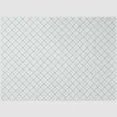 Papier Mousseline Mint Green & Grey Gingham Tissue Paper (Recto)
