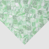 Papier Mousseline Mint Green Maroc Quatrefoil Motif (Détail)