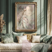 Papier Mousseline Mint Mauve Romance, Hummingbird Lady & Parasol