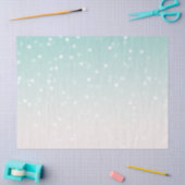 Papier Mousseline Mint Ombre White Bokee Confetti (Artisanat)