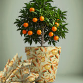 Papier Mousseline Mint orange élégant