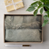 Papier Mousseline Mint Sage Allure Adorned Cat Roaring 20's  (Cadeau)