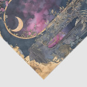 PAPIER MOUSSELINE MINUIT LUNE JARDIN DÉCOUPAGE TISSUE PAPIER (Détail)