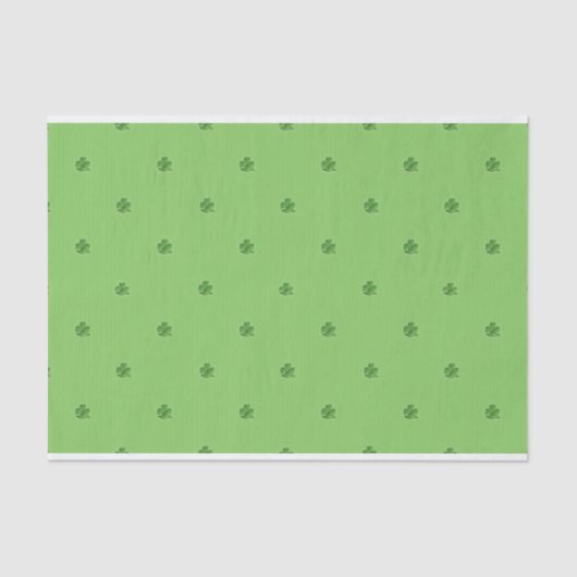 Papier Mousseline Minuscule Saint-Patrick Shamrock Imprimer (Recto)