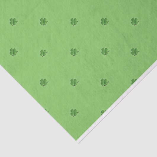 Papier Mousseline Minuscule Saint-Patrick Shamrock Imprimer (Détail)