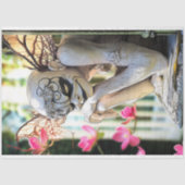 Papier Mousseline Mischievious Gothique Paris Gargoyle Découpage (Recto)