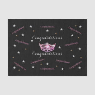 Papier Mousseline Miss America Félicitations Tissue Paper
