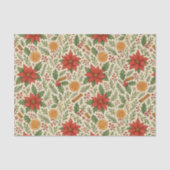 Papier Mousseline Mistletoe botanique classique Motif d'art floral (Recto)
