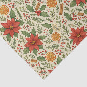 Papier Mousseline Mistletoe botanique classique Motif d'art floral (Détail)