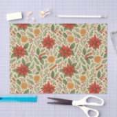 Papier Mousseline Mistletoe botanique classique Motif d'art floral (Artisanat)