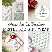 Papier Mousseline Mistletoe de Noël