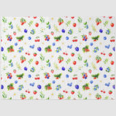 Papier Mousseline Mixed Berries Pattern (Recto)