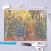 Papier Mousseline Mixte Lion Woods (Artisanat)