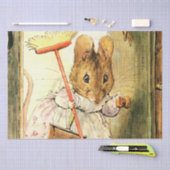 Papier Mousseline "Mme Mouse balaie le pavillon" par Beatrix Potter (Artisanat)