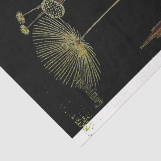 Papier Mousseline Mobilier Dandilion foncé Découpage Papier (Détail)