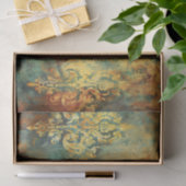Papier Mousseline Mobilier rustique Damask Découpage Papier Tissu (Cadeau)