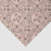 Papier Mousseline Mocha Rococo Revival Mandala Art Déco St Jacques (Détail)