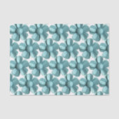 Papier Mousseline MOD Blue Daisy Flower - Retro 60s Mariage d'été (Recto)