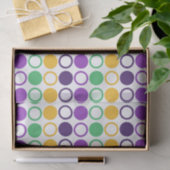 Papier Mousseline Mod Mardi Gras Points (Cadeau)