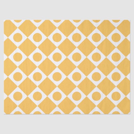 Papier Mousseline Mod Retro 60's Mustard (Recto)