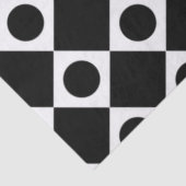 Papier Mousseline Mod Retro 60's Noir (Détail)