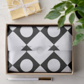 Papier Mousseline Mod Retro 60's White (Cadeau)