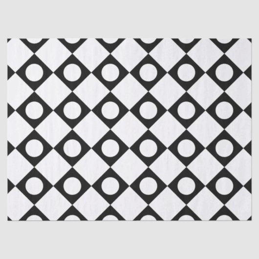 Papier Mousseline Mod Retro 60's White (Recto)