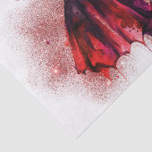 Papier Mousseline Mode Goth | Robe rouge avec talons hauts Abstraits (Détail)