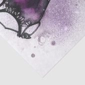 Papier Mousseline Mode Goth | Robe violette avec haut talons plat (Détail)