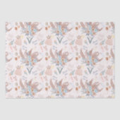 Papier Mousseline Modèle de Baby Shower Bohème Mariée (Recto)